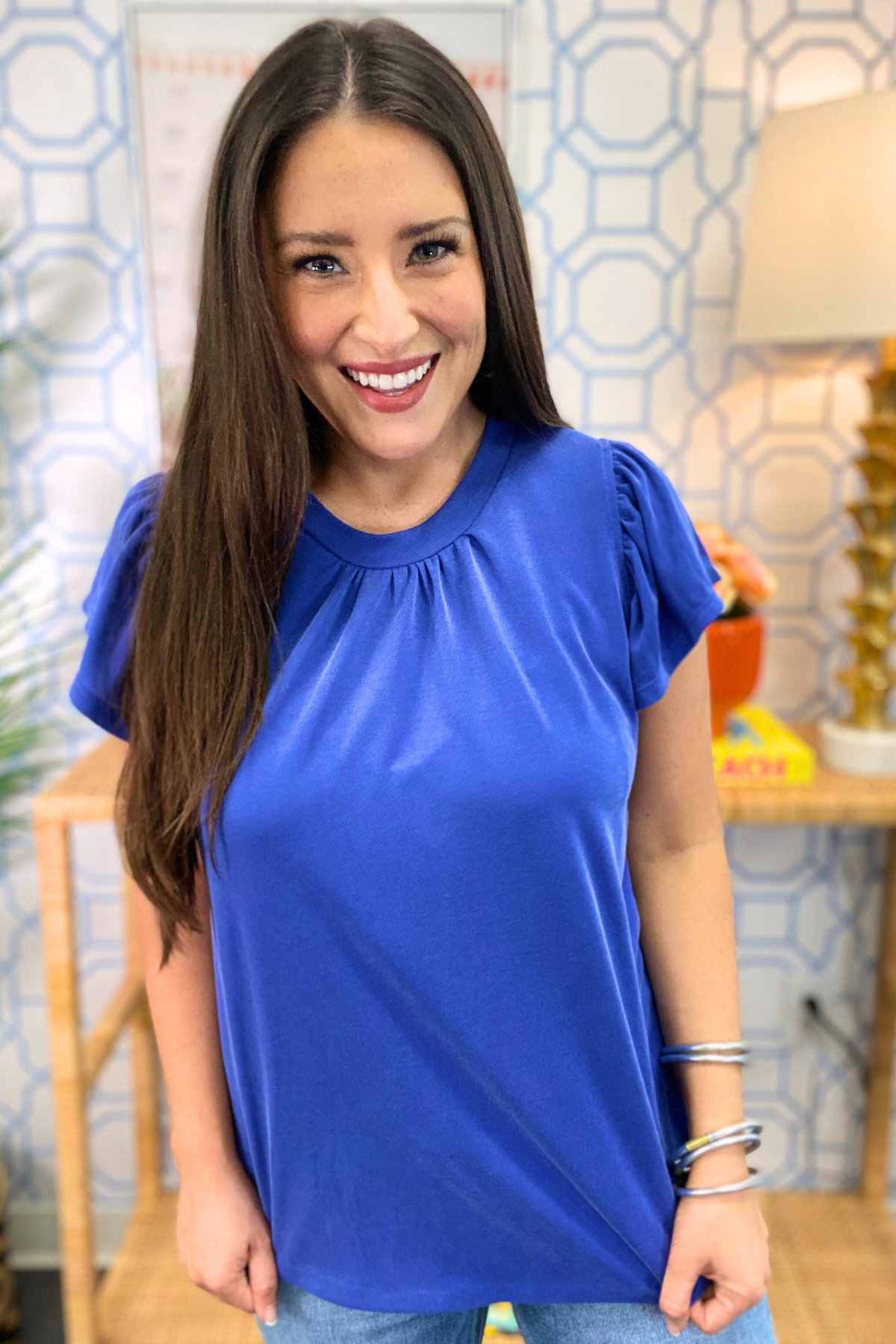 The Meredith Flutter Top in 6 Colors
