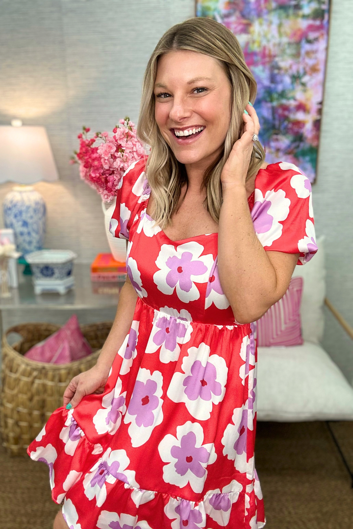 The Kyle Dress in Red