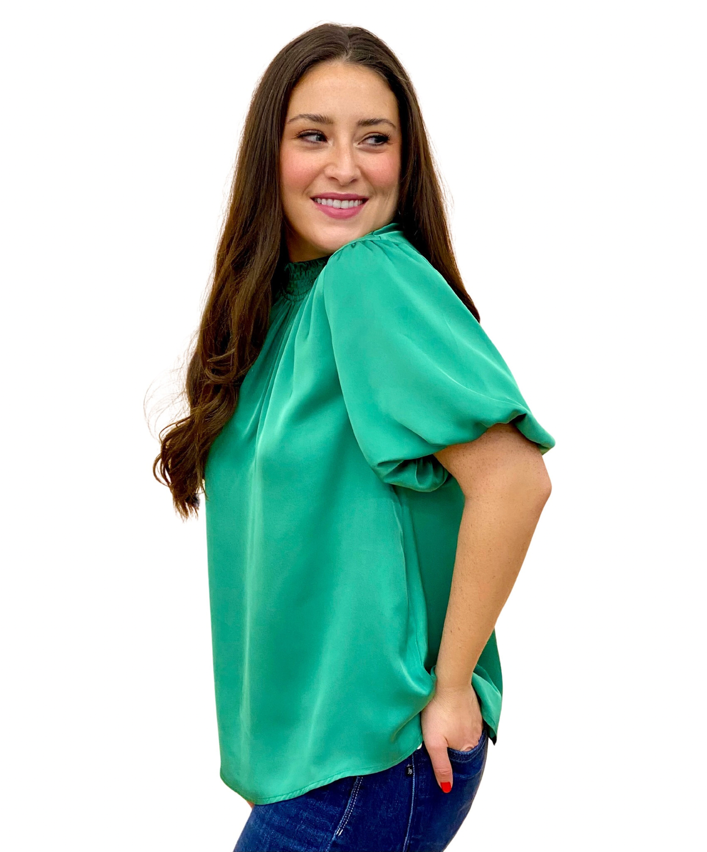 The Tee Time Top in Green