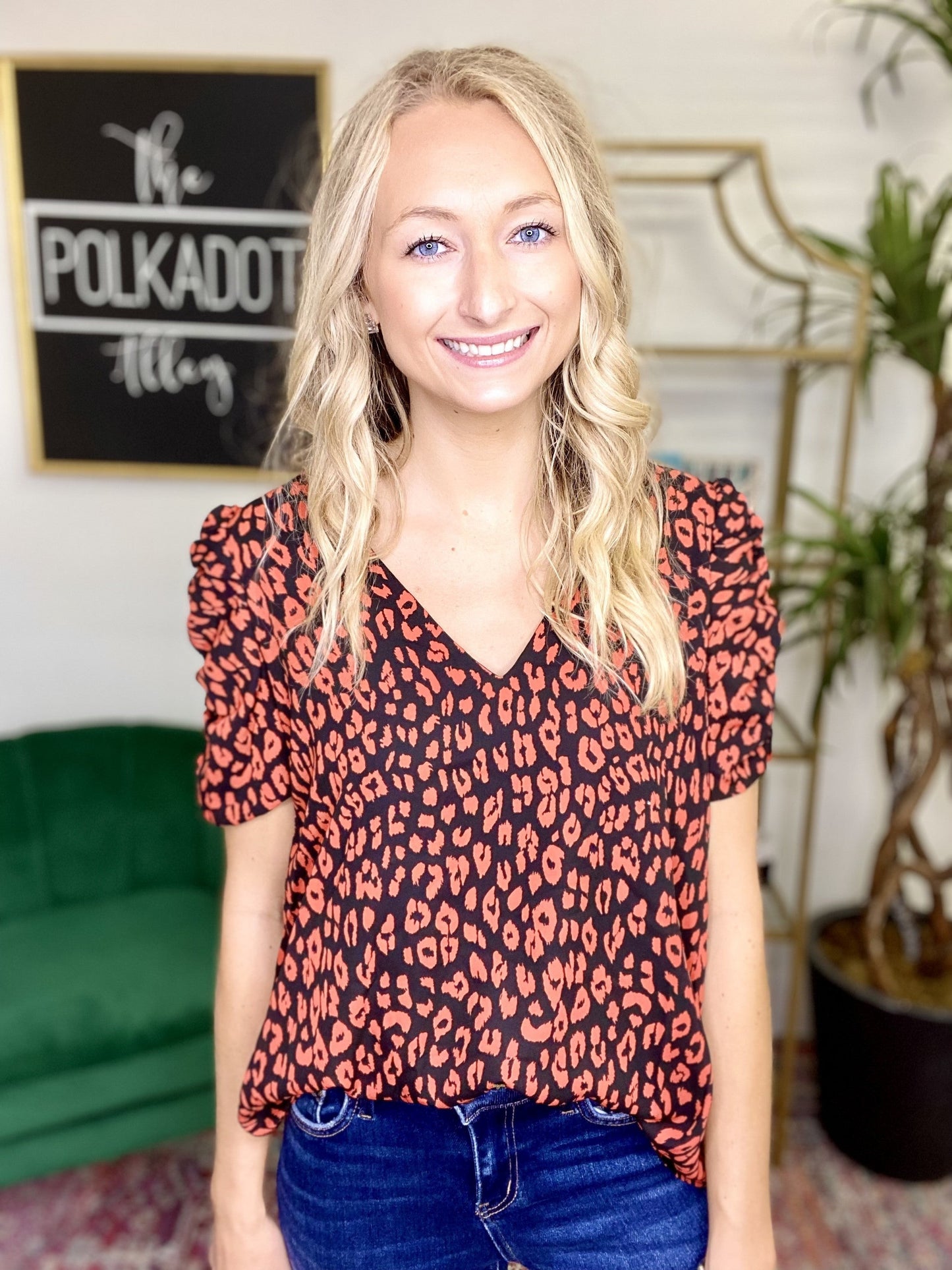 The Ladybug Ruched Top - AS