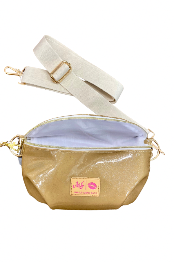 MJ Sidekick Bag-Glitter Champagne