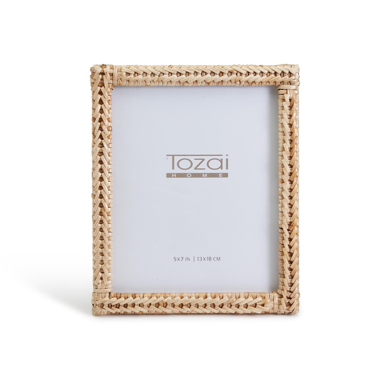 The Woven Rattan Photo Frames