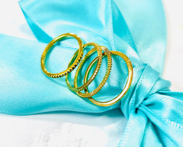 The Tai Rainbow Ring Stacks