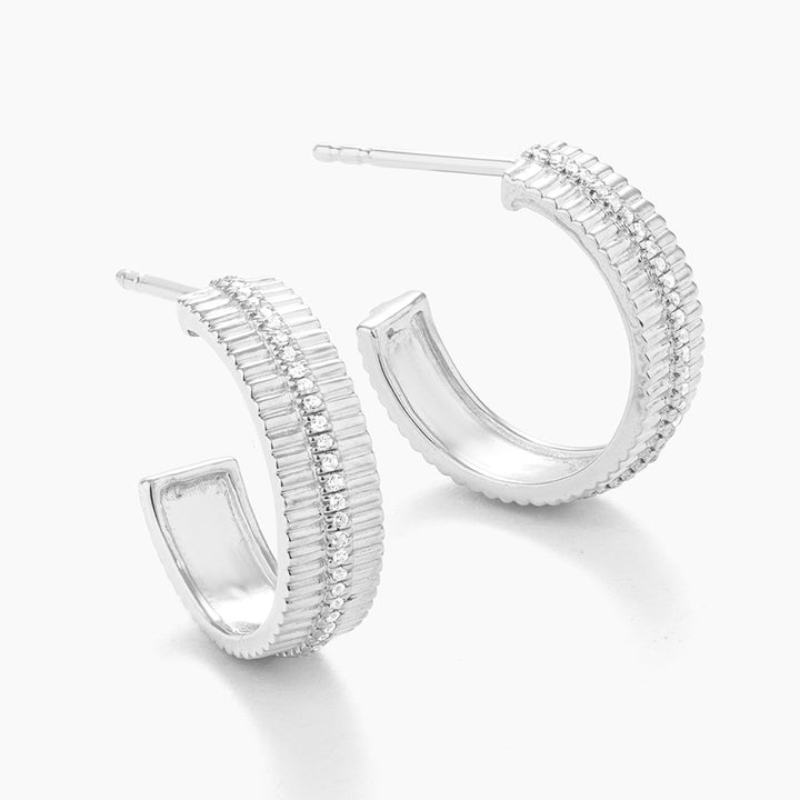 ES Groovy Bar Hoop Earrings