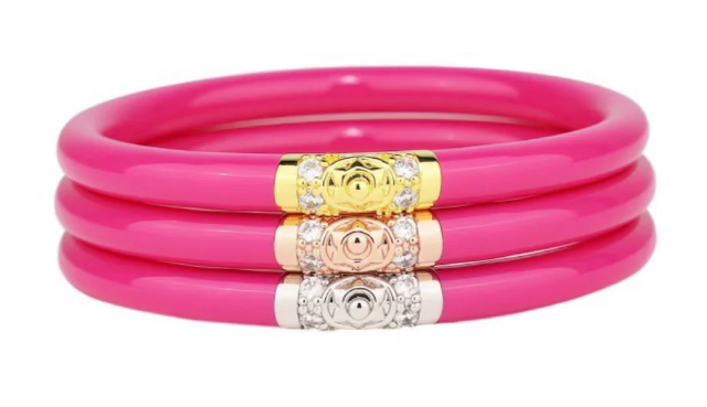 Epic Pink Three Kings Budha Bangles