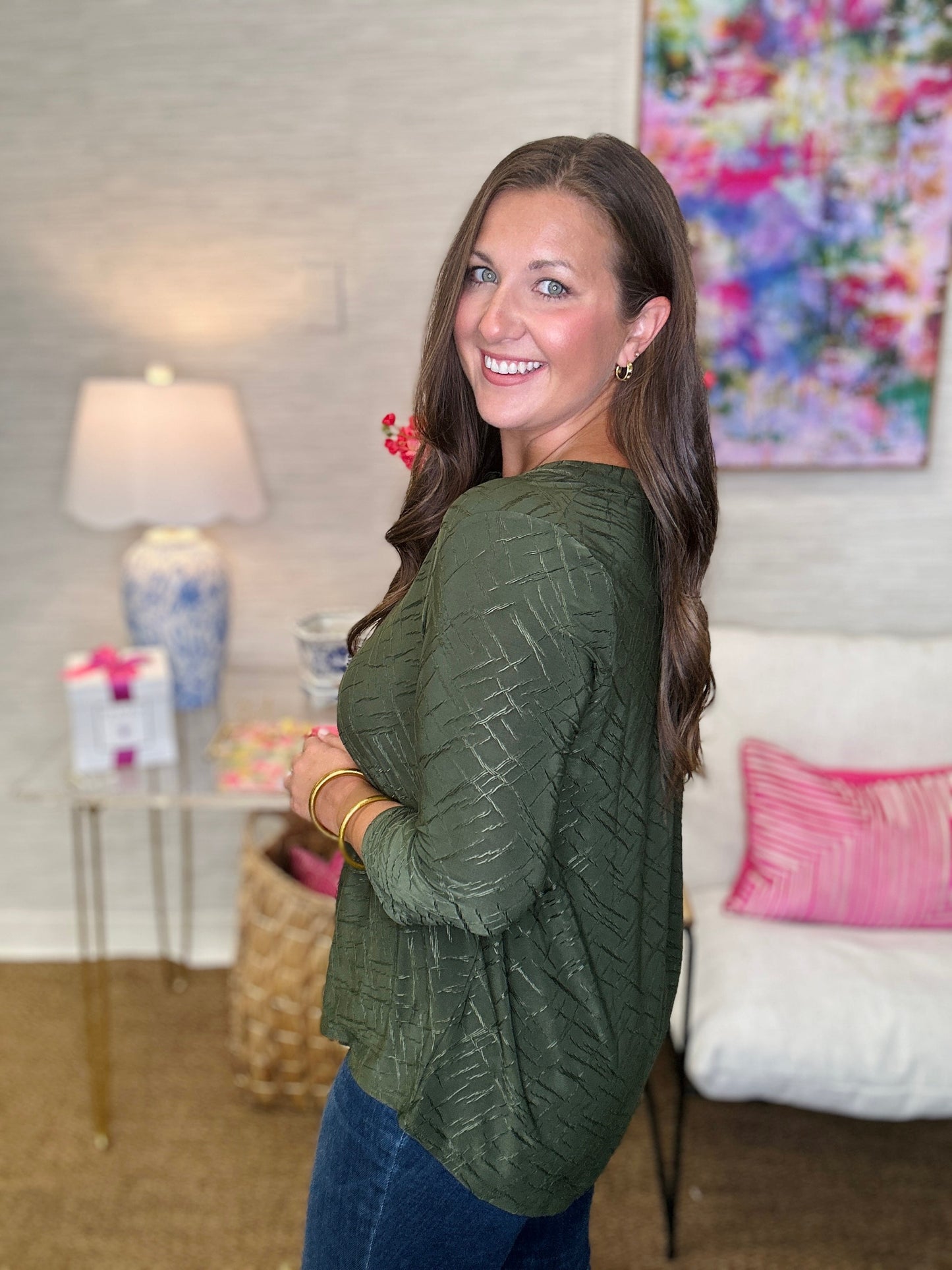 The STEAL Textured Cayla Top