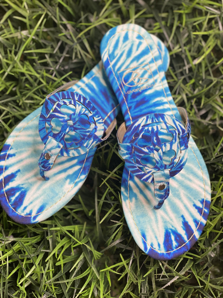 The Groovy Lulu Sandals in Blue