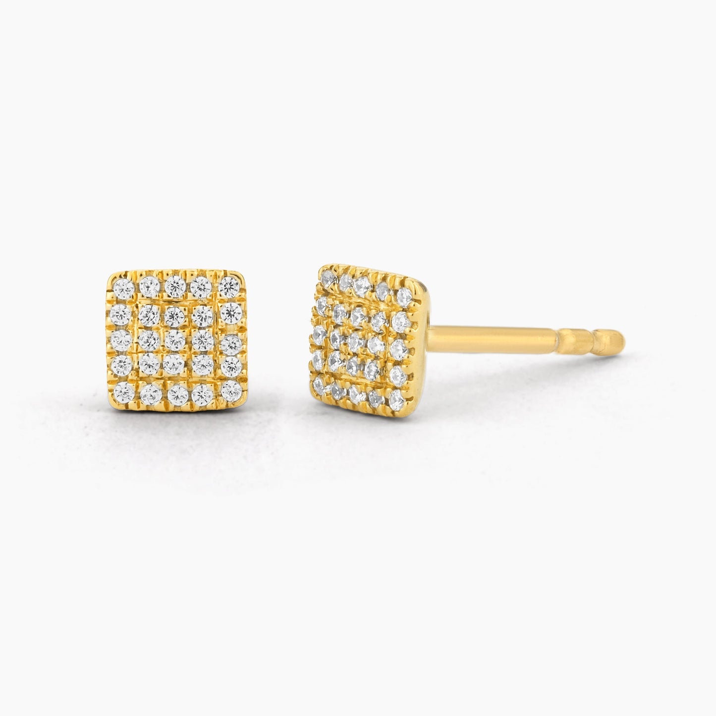 ES Square Fashion Stud Earrings