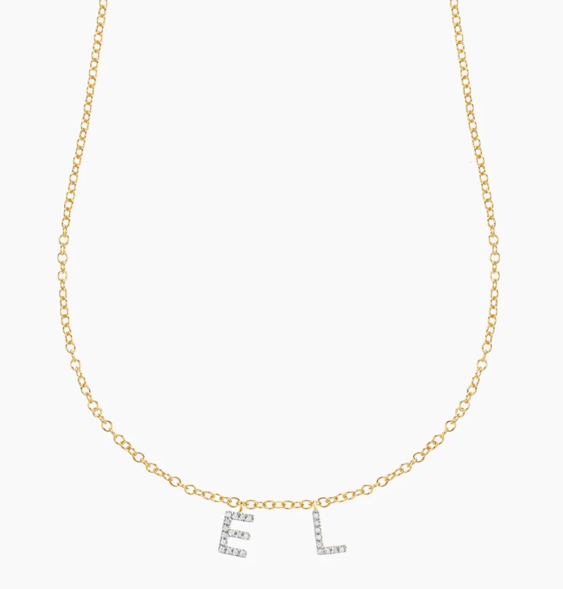 ES Custom Name Charm Necklace