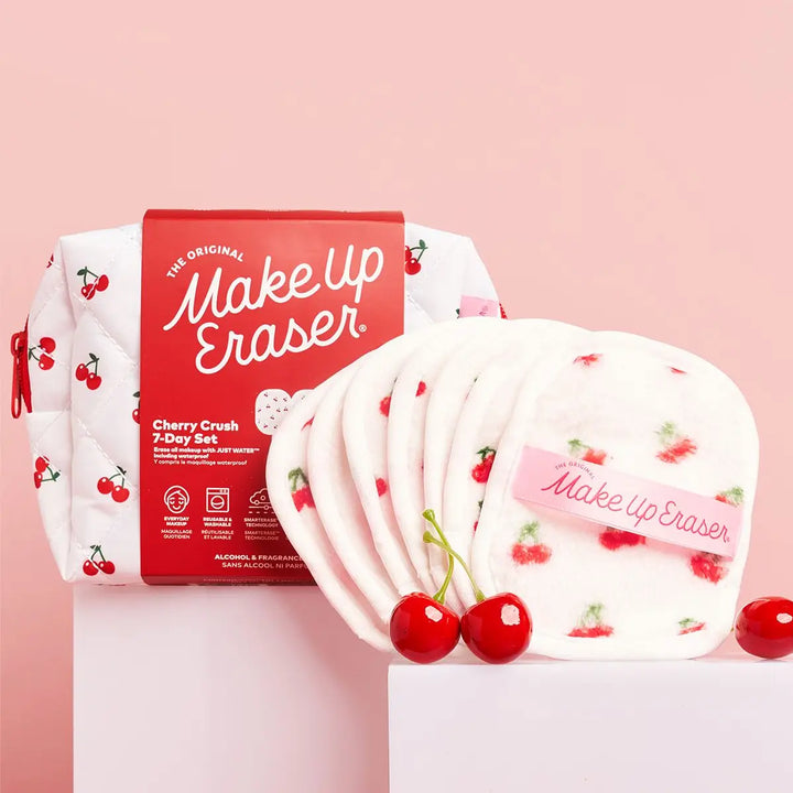 The Cherry Crush 7-Day Makeup Eraser Gift Set