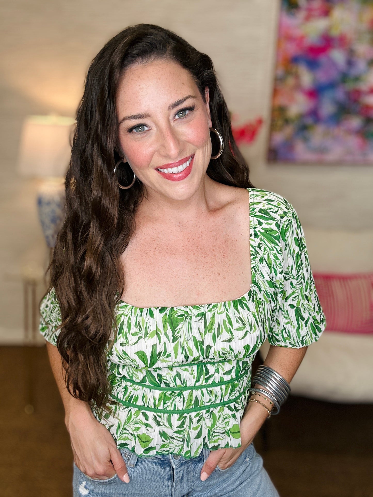 The Green Fern Top