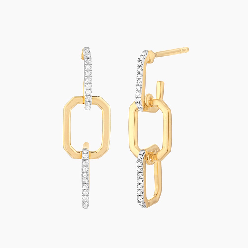 ES Trio Link Drop Earrings
