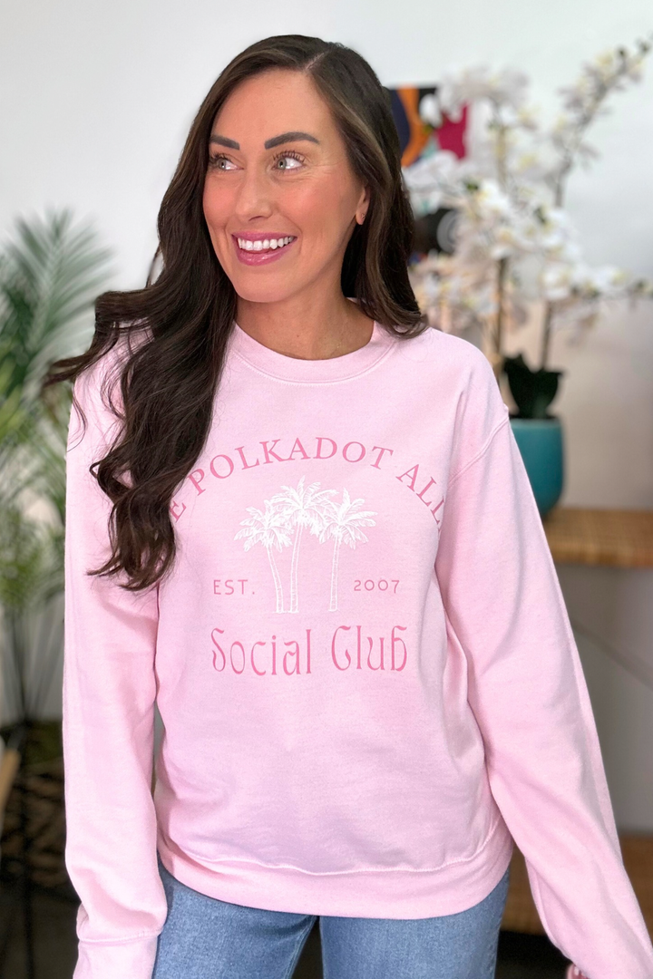 PDA Social Club Pullover in Pink