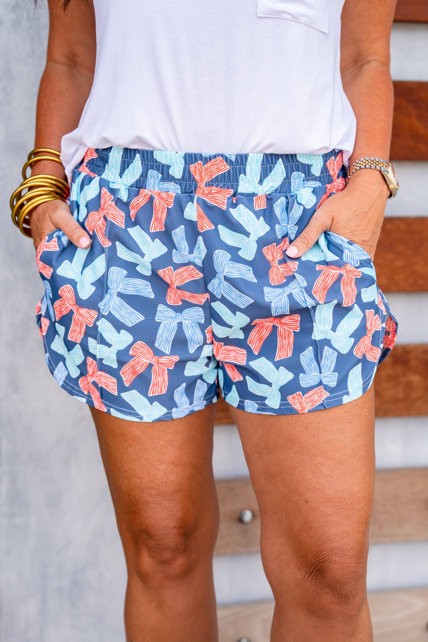 The Buckley Shorts in Preppy Bows