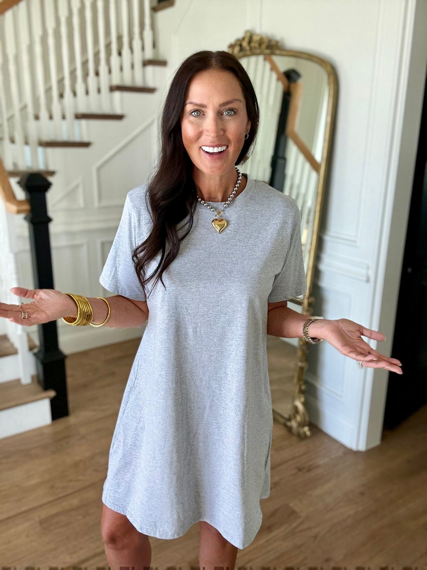 The Buckley T-Shirt Dress - 4 Colors/AS