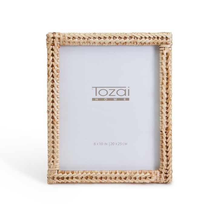 The Woven Rattan Photo Frames