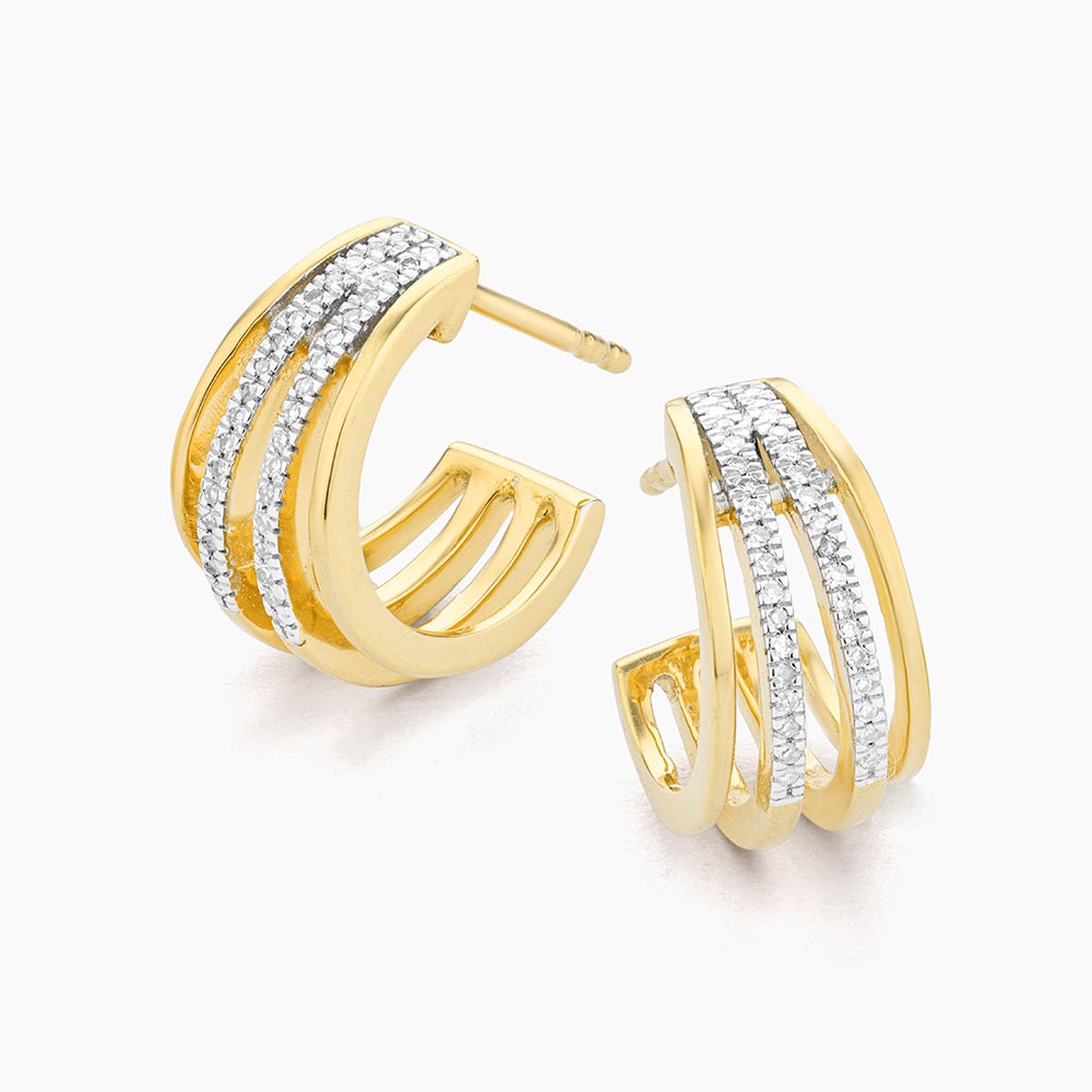 ES Wrap Around Huggie Earrings
