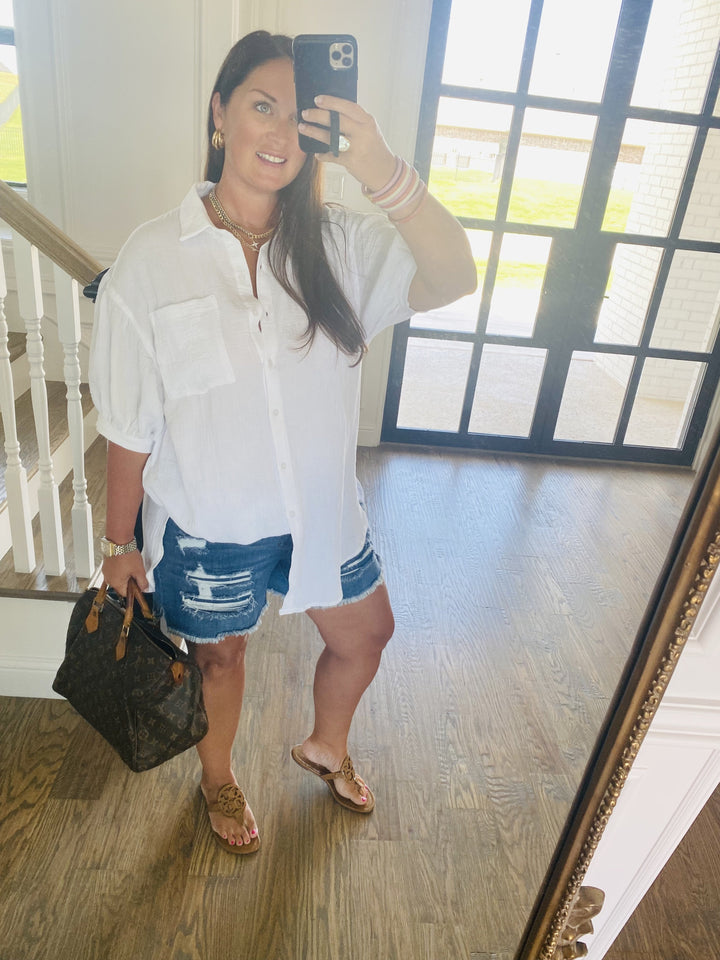 Puff Puff Button Tunic-5 Colors