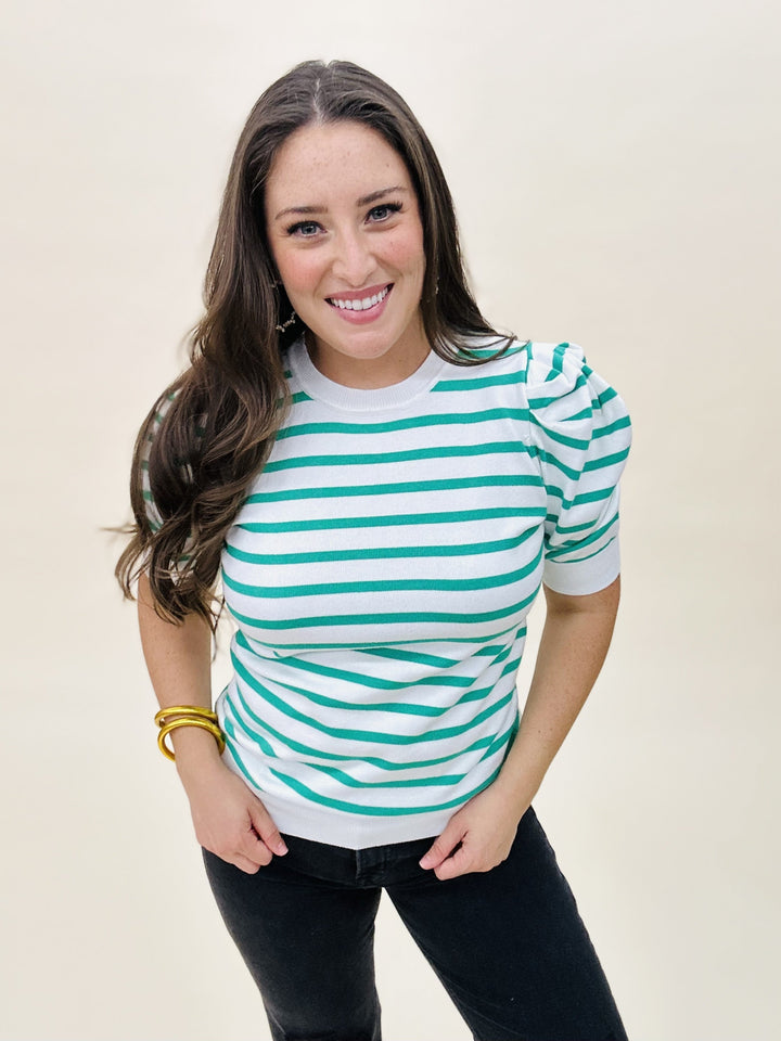 The Puff Stripe Sweater-5 Colors