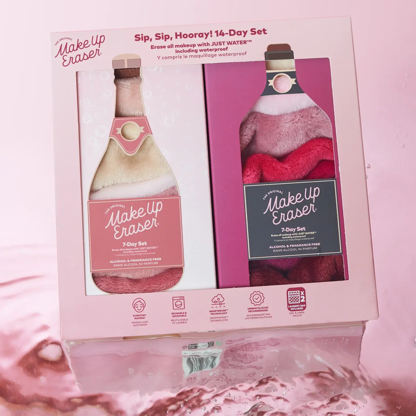 The Sip Sip Hooray 14-Day Makeup Eraser Set