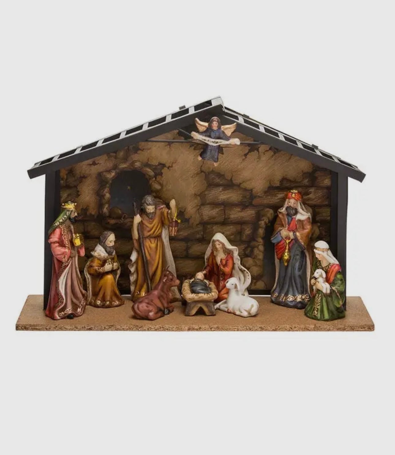 3.5x5" Porcelain Nativity 10pc Set