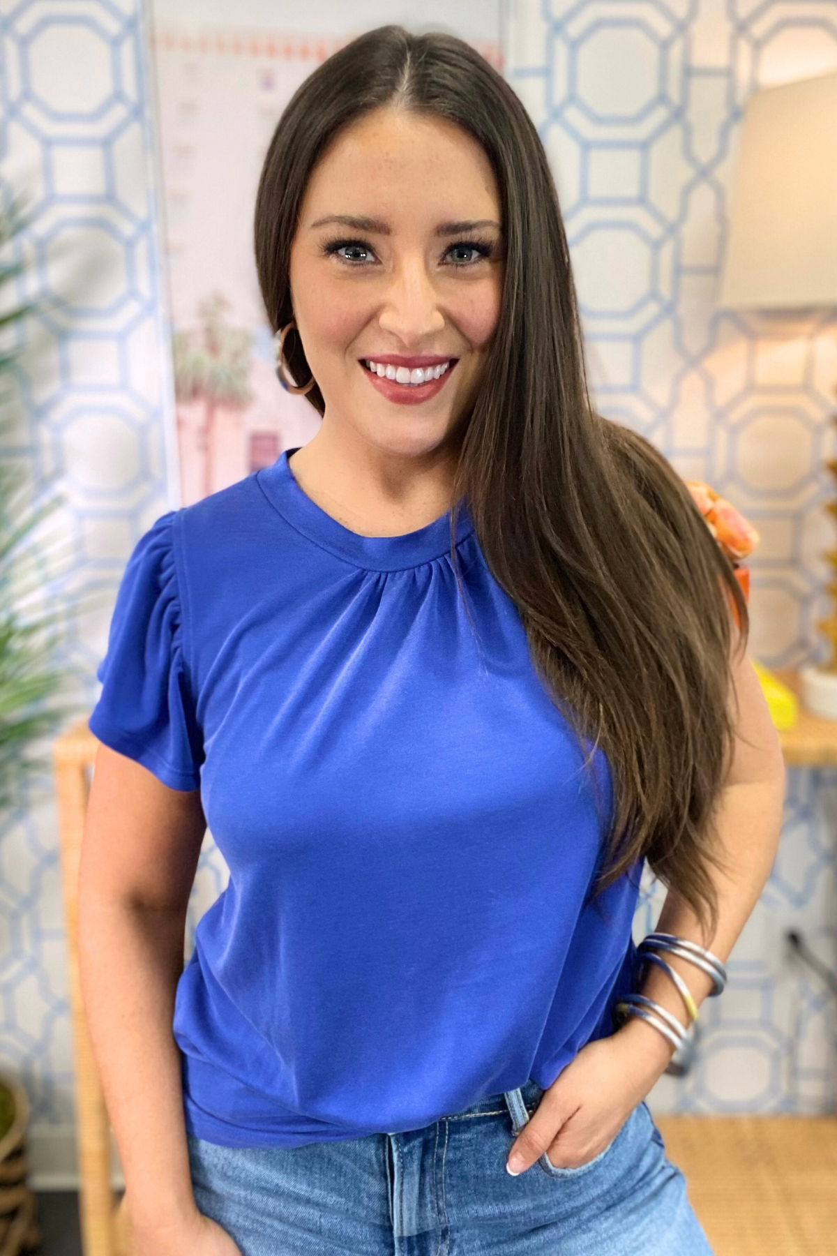 The Meredith Flutter Top in 6 Colors