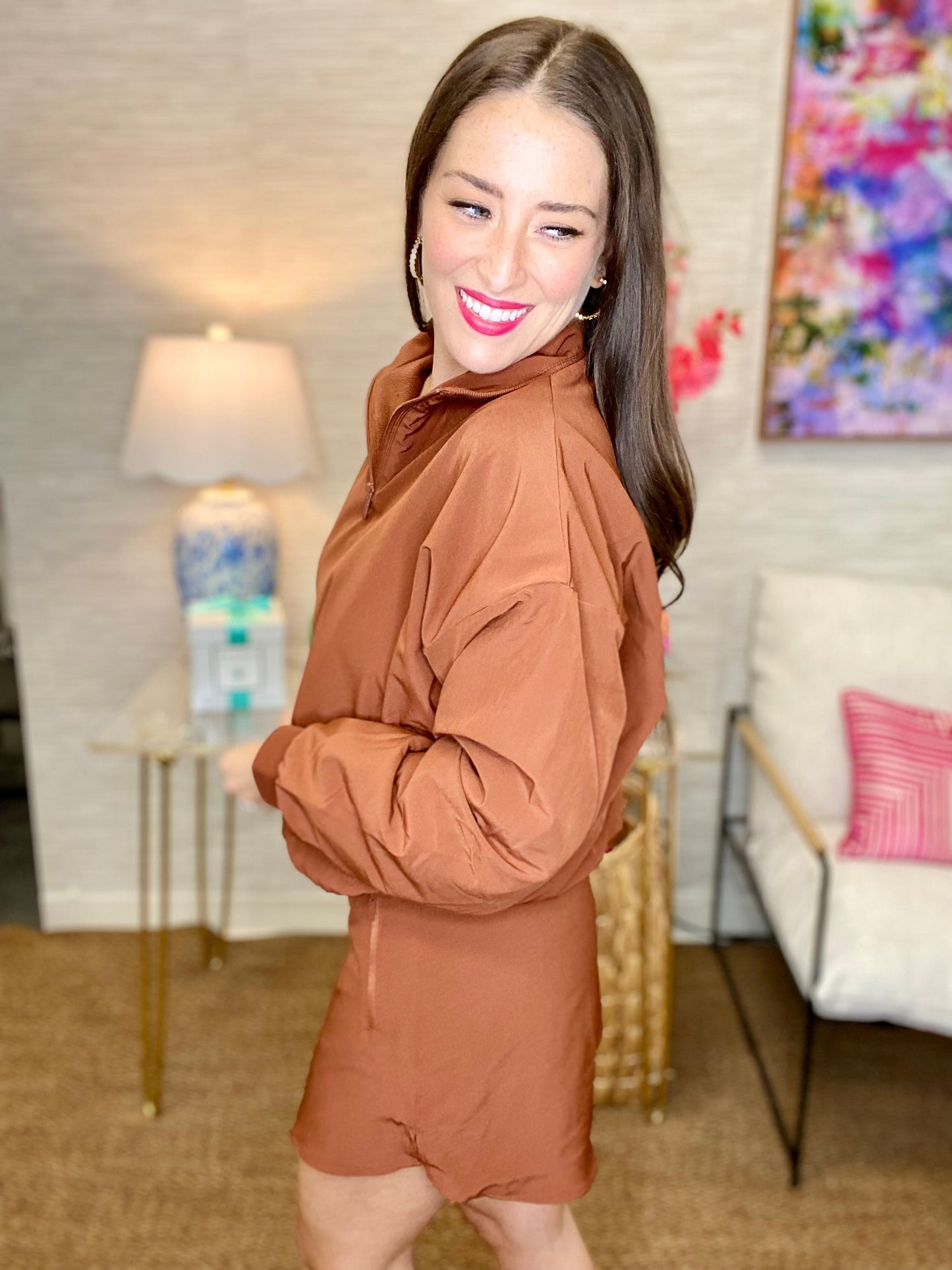 The Skort Set in Copper