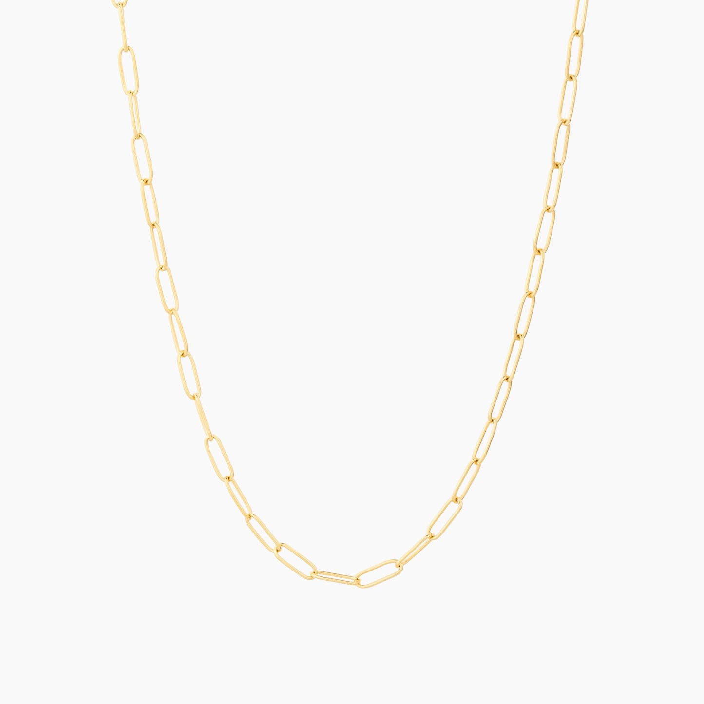 ES Charm Paperclip Necklace
