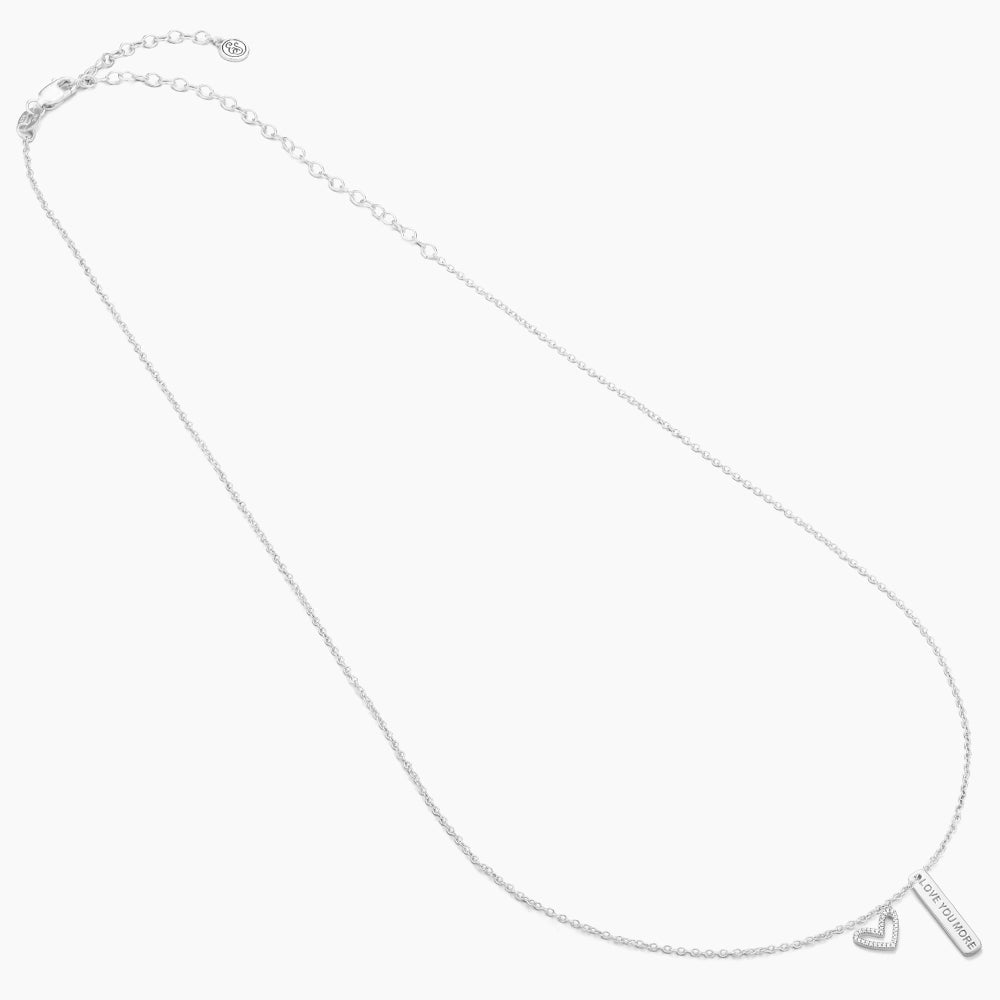 ES I Love You More Pendant Necklace