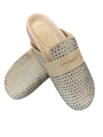 The Taupe Suede Tracy Mules