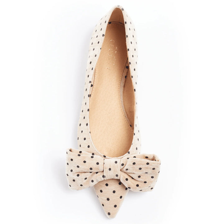 The Nude Dot Brie Bow Flat