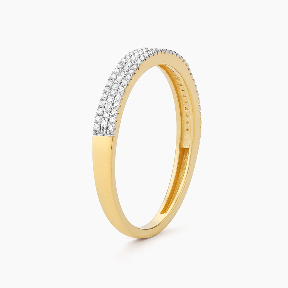 ES Triple Row Diamond Ring
