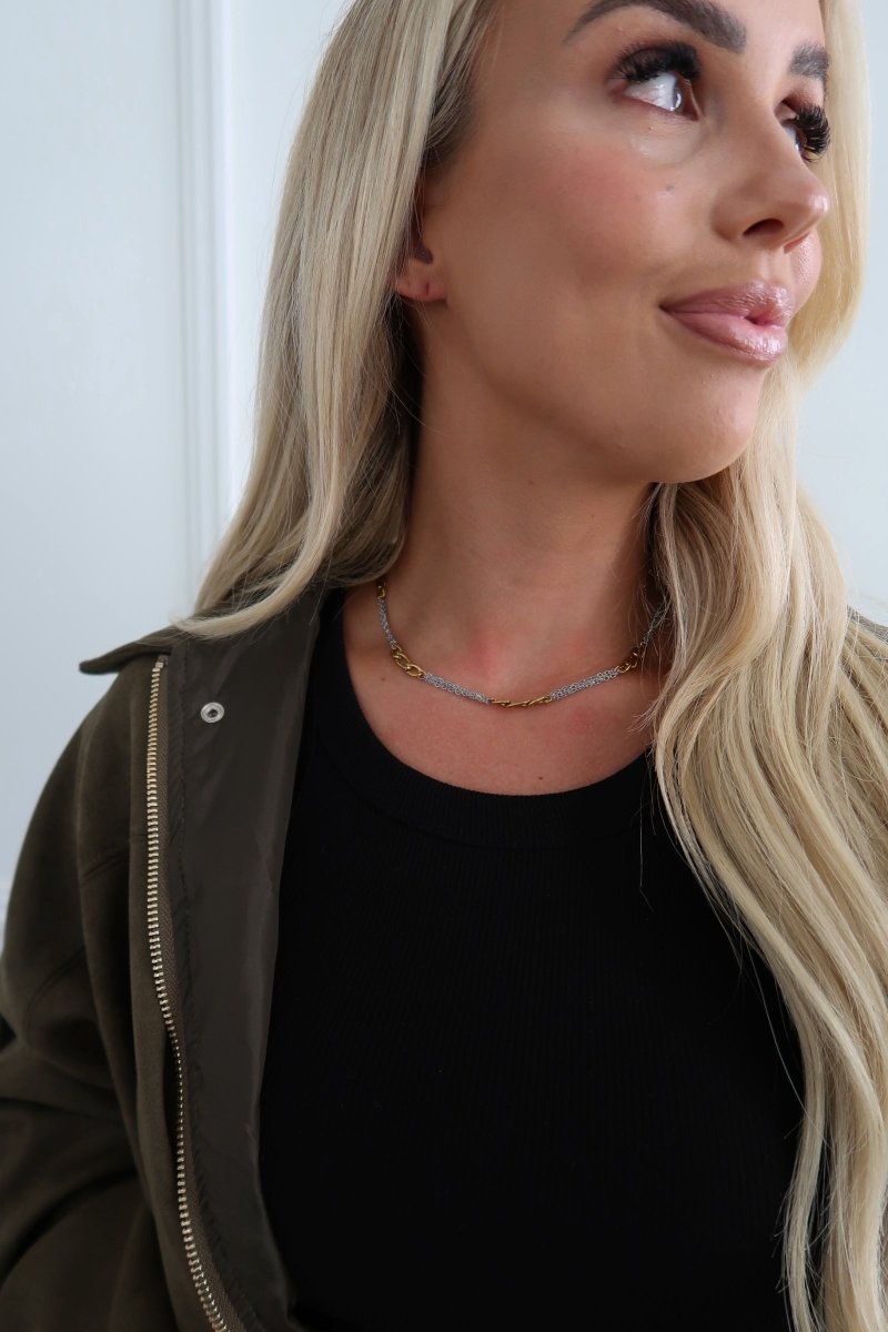 TWO TONED GRACE NECKLACE