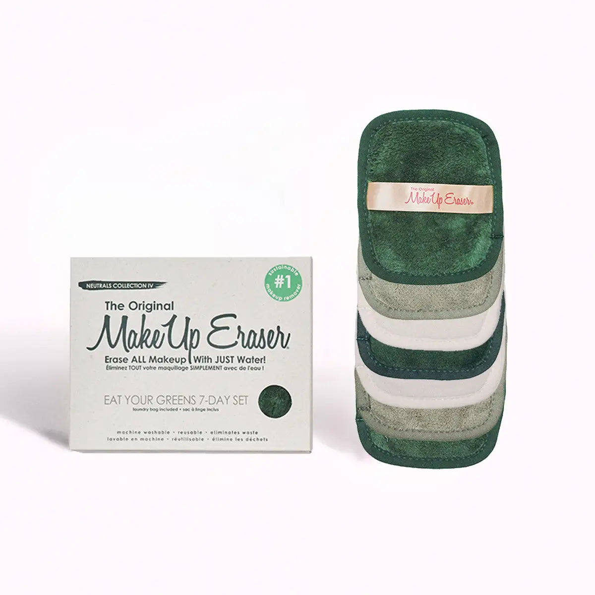 The Eat Your Greens 7-Day Makeup Eraser Set