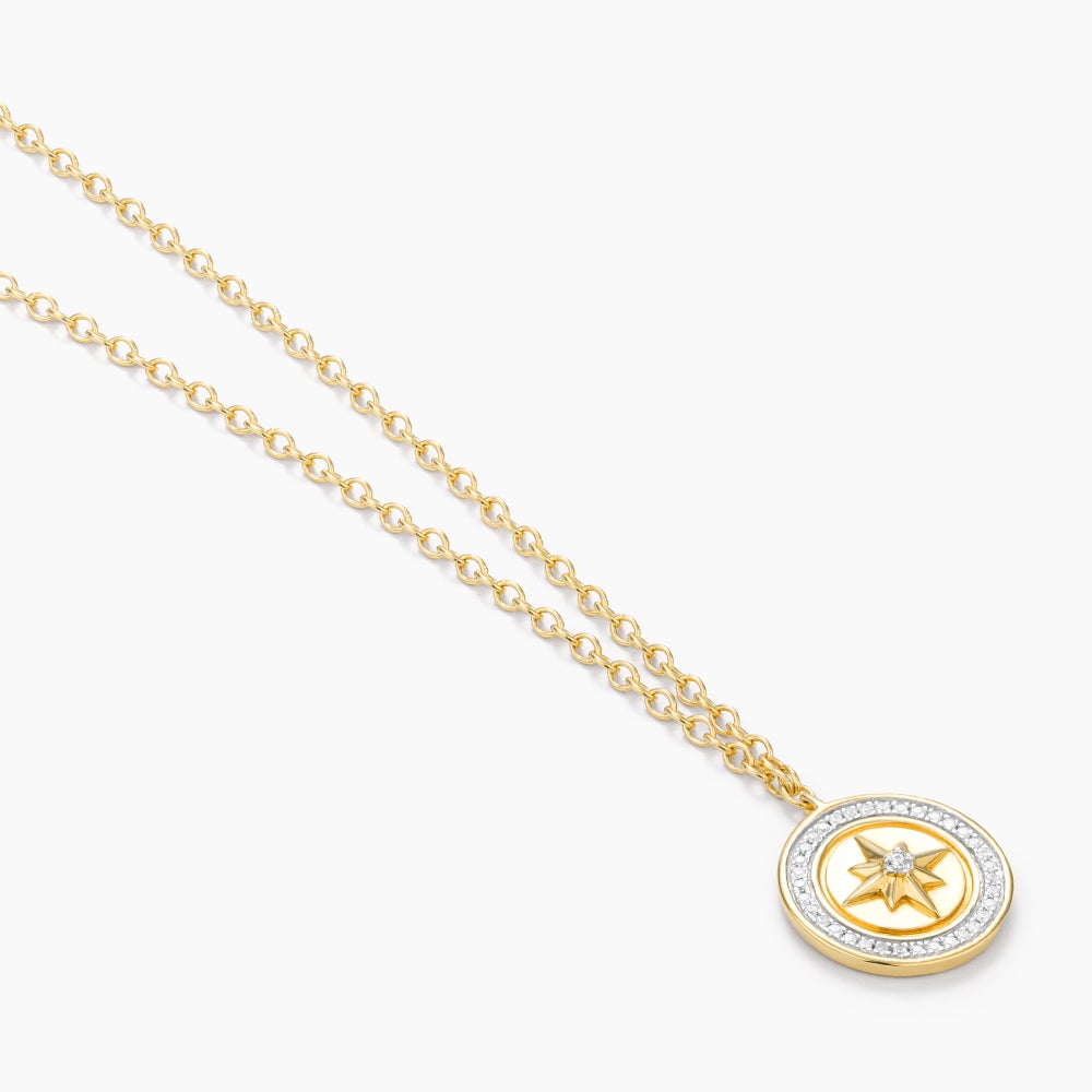 ES Your Own Path Compass Pendant Necklace