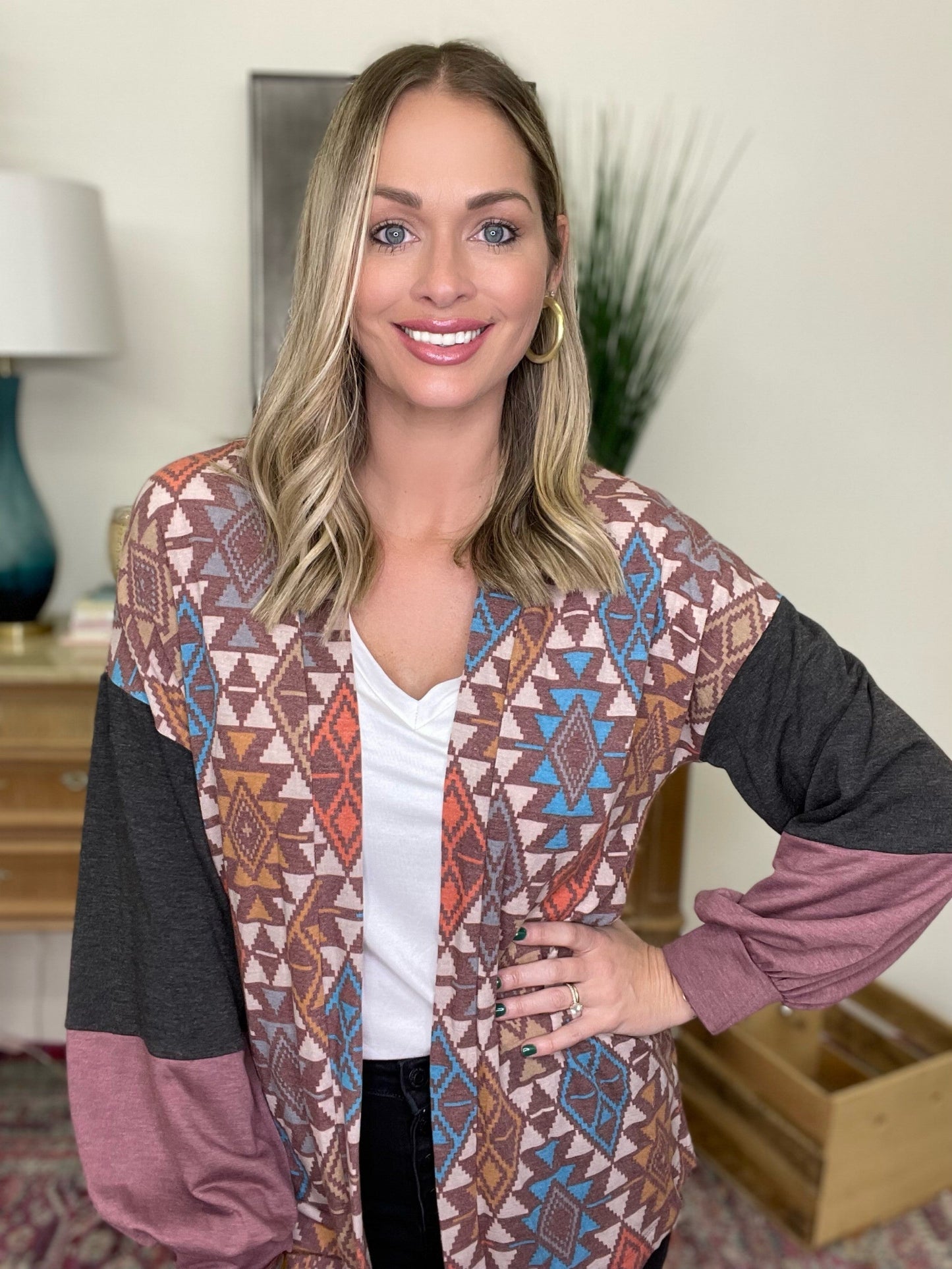 The Aztec Bubble Cardigan-All Sizes