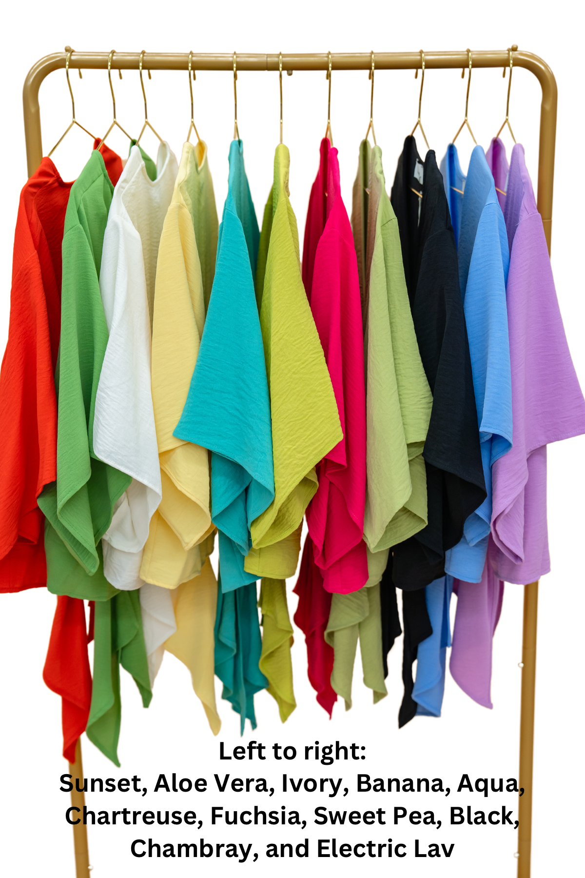 The Solid Airflo Tie Top - LOTS, AS
