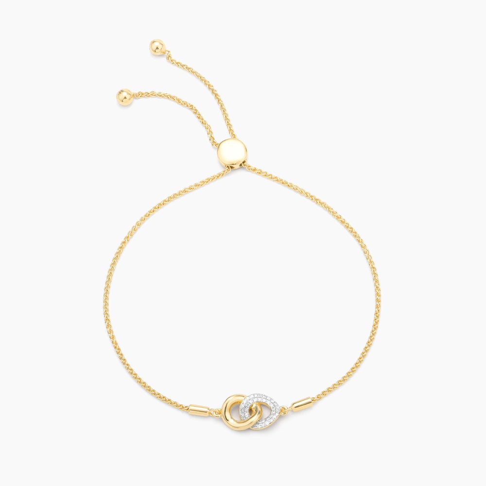 ES Entwined Discs Bolo Bracelet