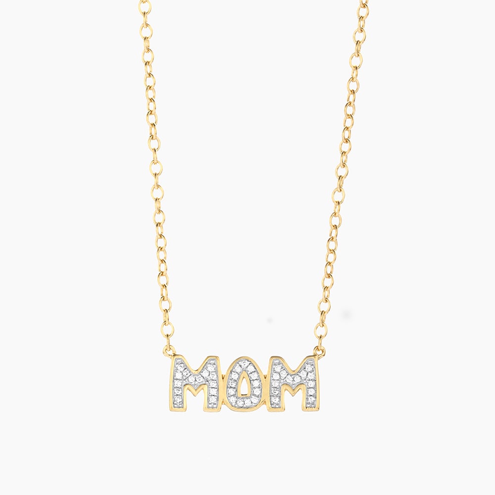 ES Best Mom In The World Pendant Necklace