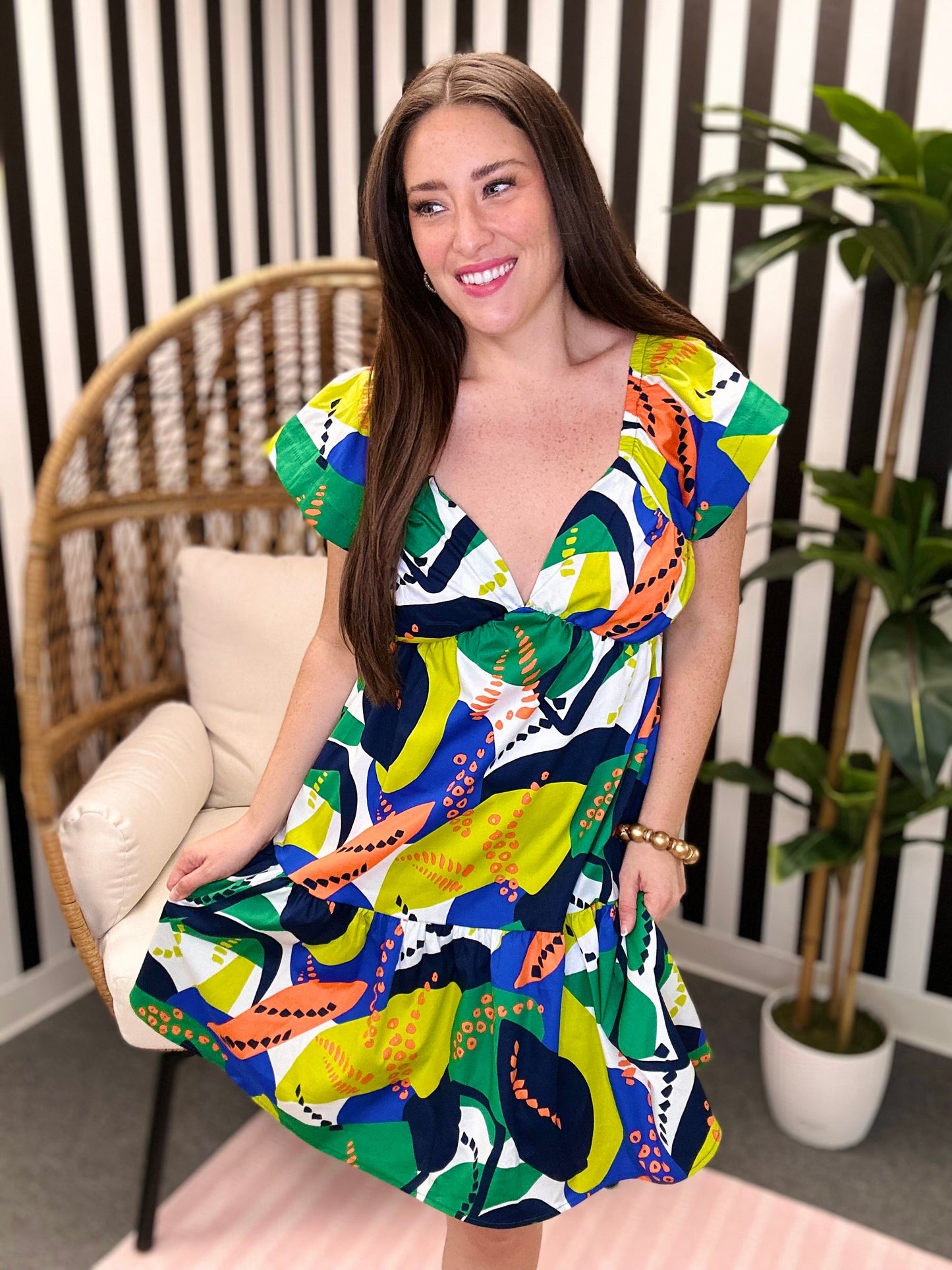 The Poppi Dress in Royal