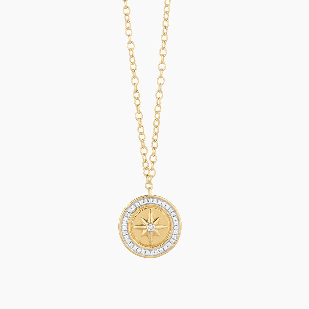 ES Your Own Path Compass Pendant Necklace