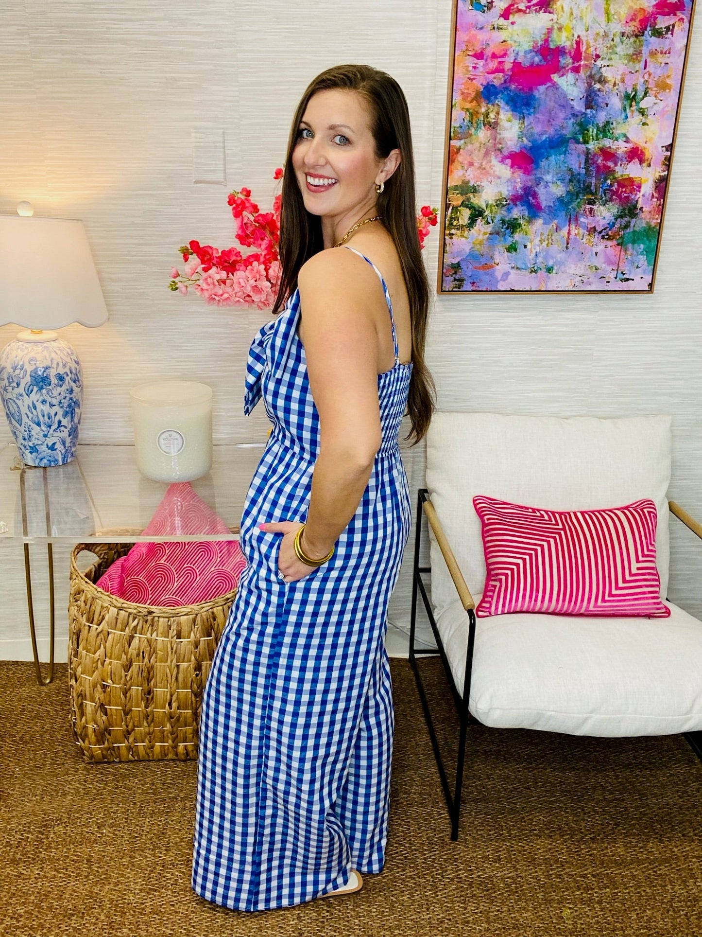 The Gingham Jumpsuit-2 Colors