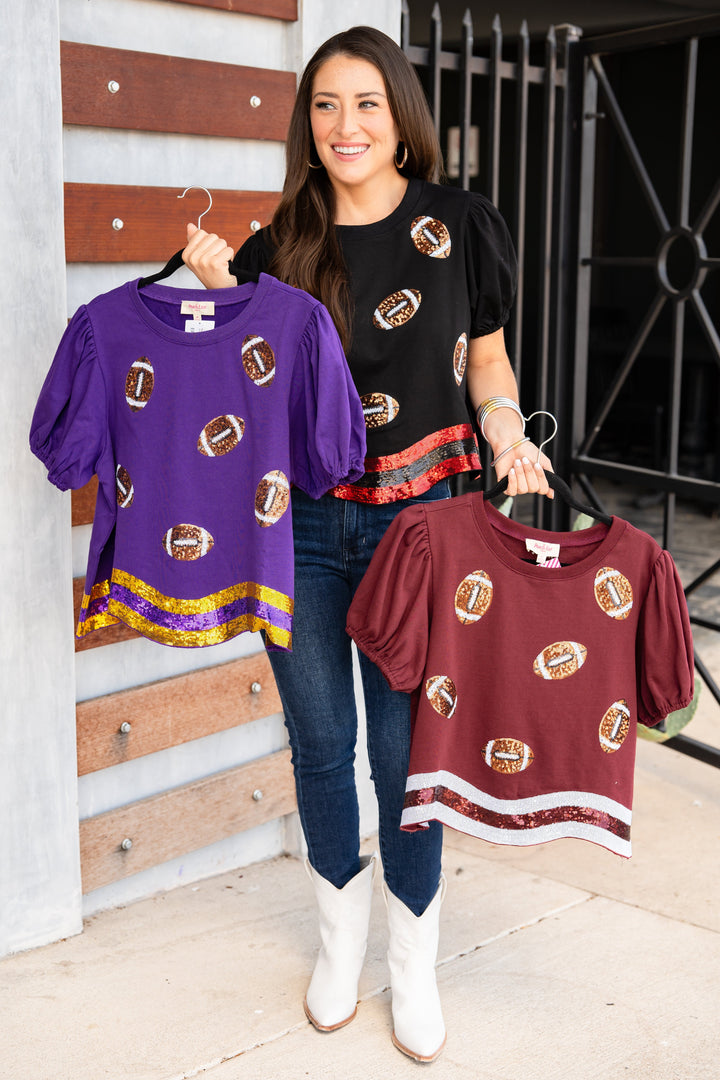 The Gameday Sparkles Top