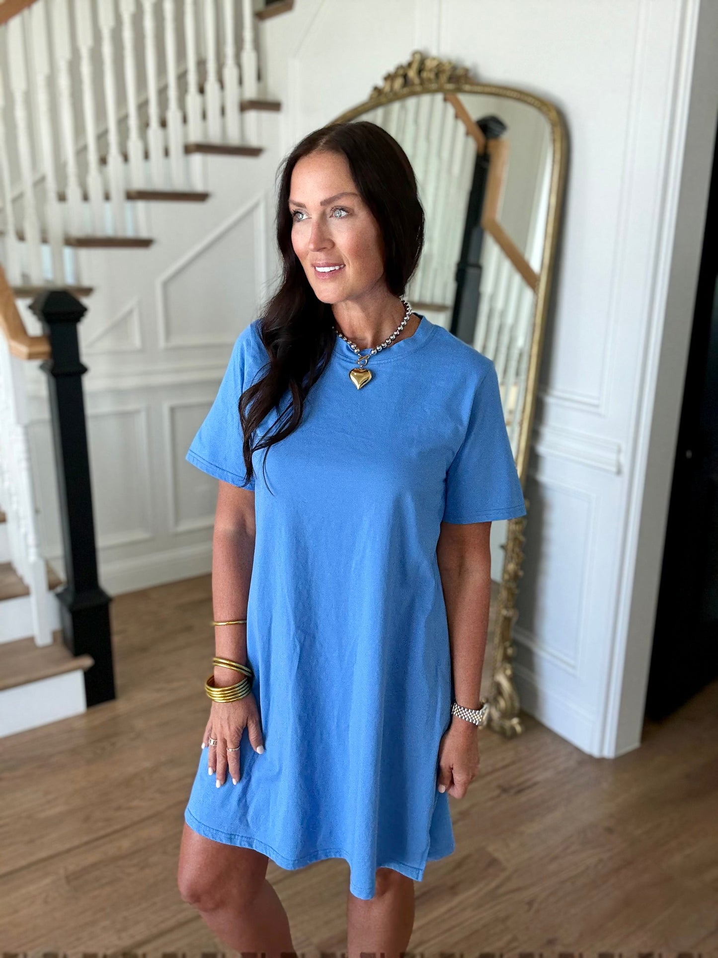 The Buckley T-Shirt Dress - 4 Colors/AS
