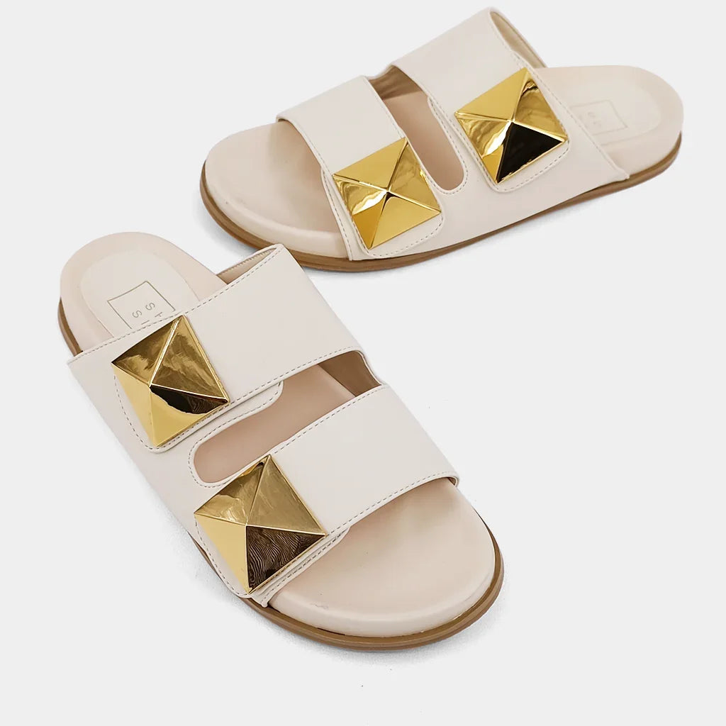 The Beige Bernarda Sandals