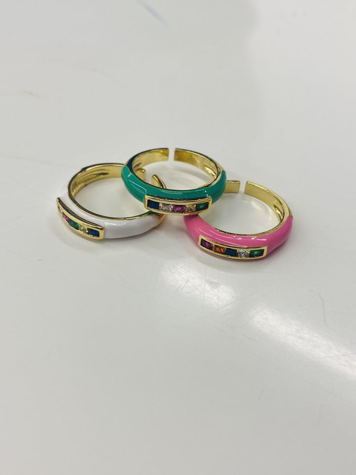The Inset Rainbow Ring