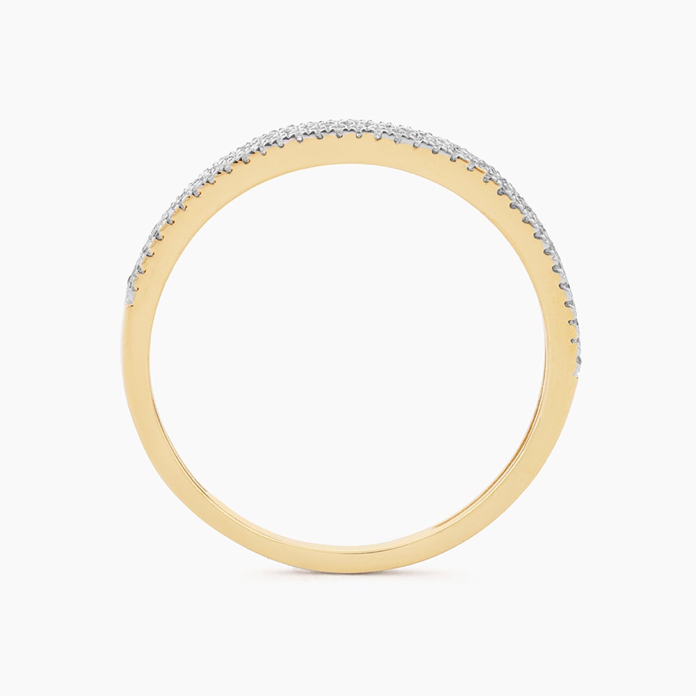 ES Triple Row Diamond Ring