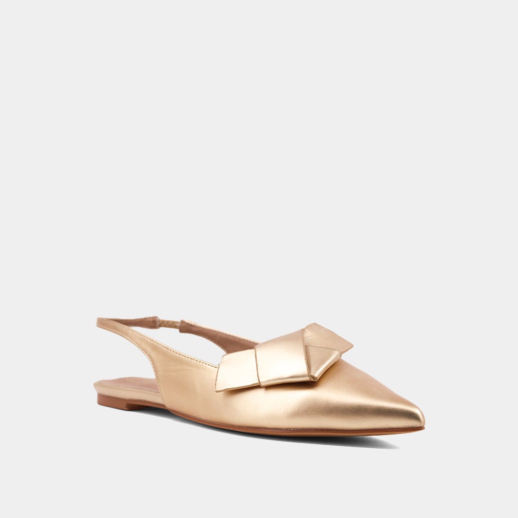 The Gold Audrey Flats