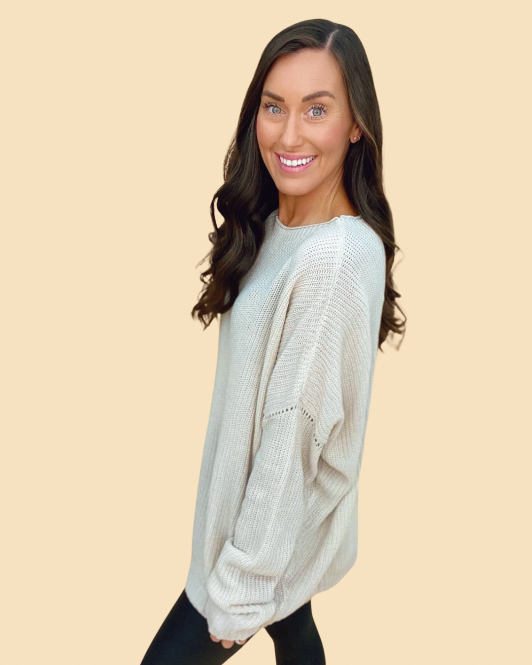 The Alice Sweater in Taupe-AS