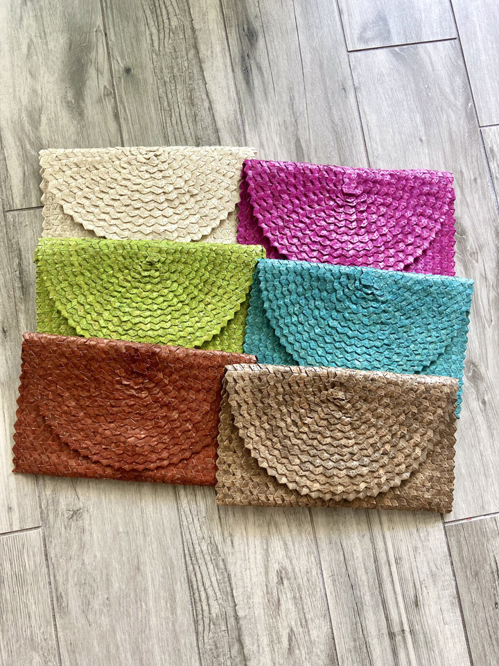 Eclipse Straw Clutch-6 Colors